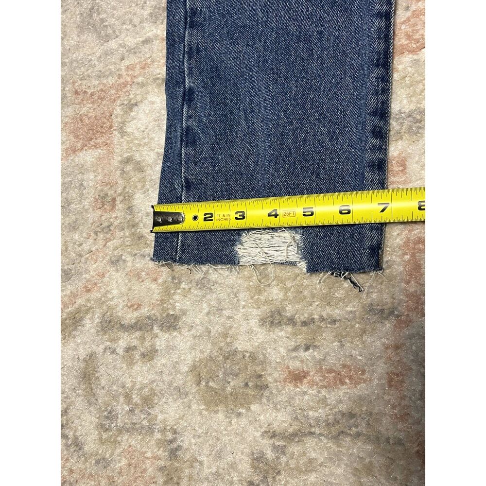 NWT Sam Edelman High Rise Straight Crop Jeans Size 8 / 29 Distressed Denim - Picture 8 of 11